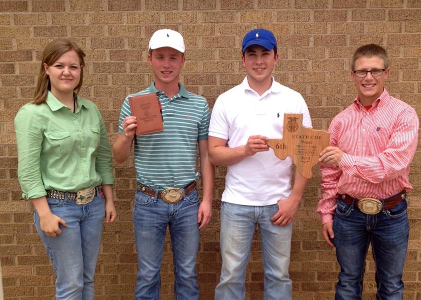 Sixth+at+state--%0AThe+FFA+wool+judging+team+of+freshman+Bethany+Jones%2C+junior+Alec+Winfrey%2C+senior+Ty+Froman+and+junior+Sawyer+Jenkins+took+sixth+at+state+on+April+26+at+Texas+Tech.