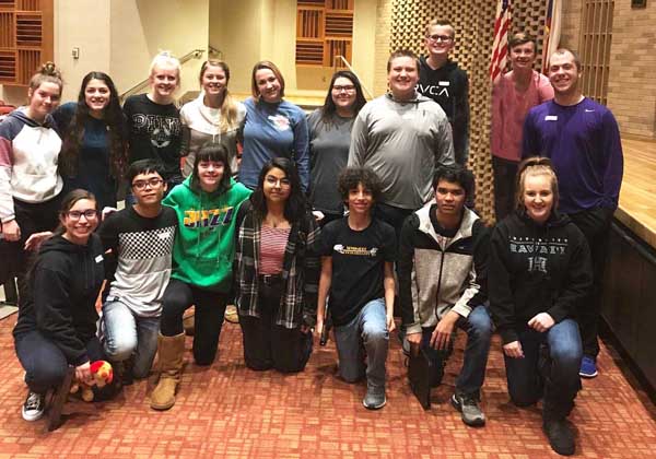 Pre-area choir members--
(Back) Briana Froese, Samantha Gutierrez, Carrie Quiring, Lisa Klassen, Hailey Blair, Jaicen Clark, Eli Call, Kaillon Sawatsky, Cason  Johnson, Austin Shortes, (front) Kataryna Felan, Moises Ybaben Burciaga, Robin Franklin, Abi Avitia Lopez, Bijan Kantar, Josh Ramirez, Erin Lentz