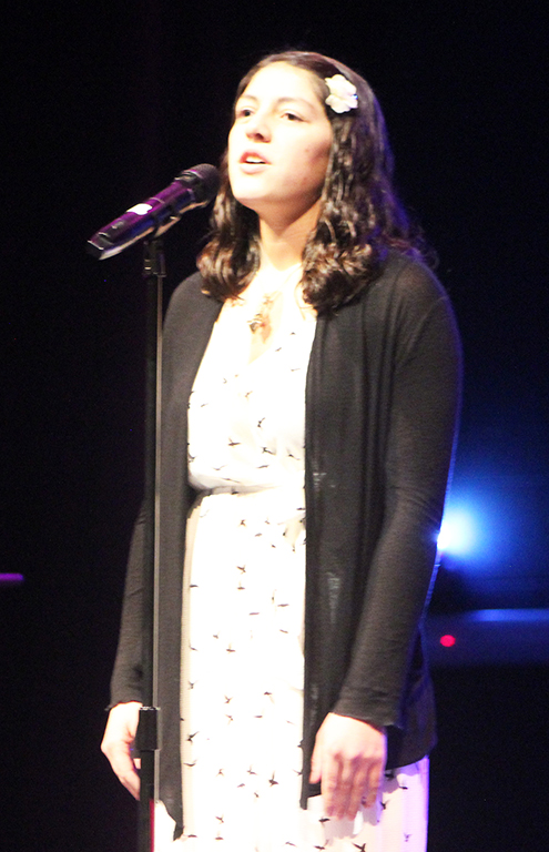 Angel song--
Junior Samantha Gutierrez takes top overall solo with Alabama’s “Angels Among Us”.