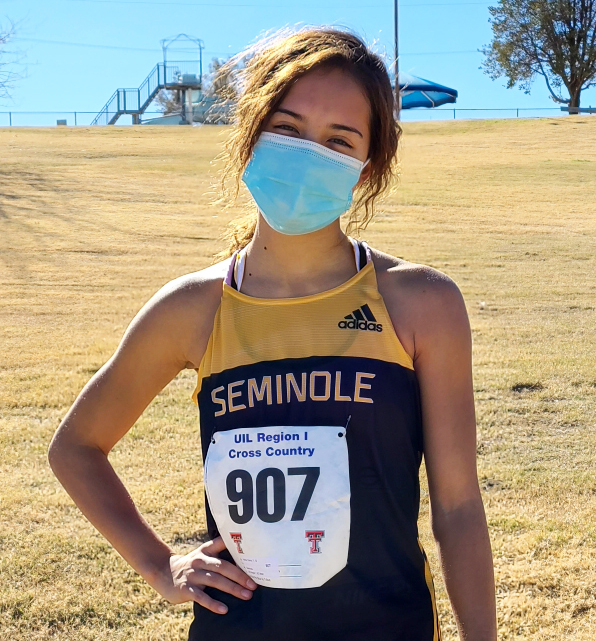 Statebound--
Senior Hailey Davis took seventh at regionals on Nov. 10 to qualify for the state meet as an individual. She will run at Old Settlers Park in Round Rock on Nov. 24.