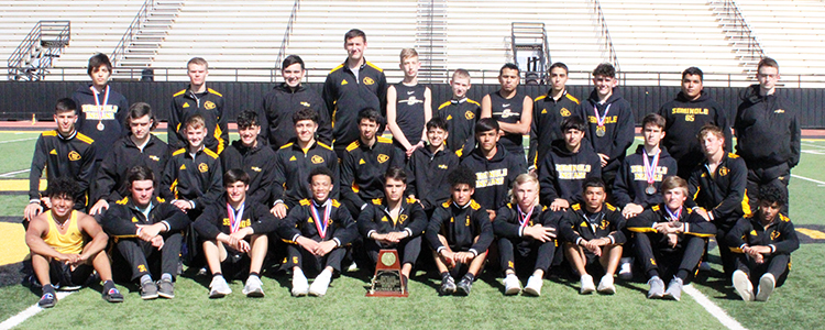 District runner up--The Indian track team accumulated 126 points and 12 area qualifiers at the district meet.