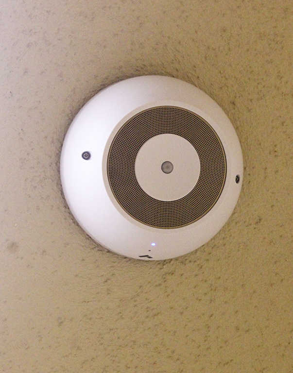 Vape detectors--
A vape detector installed in the ceiling of the 400 hall restrooms. Since the installation, 20-plus students have been caught.