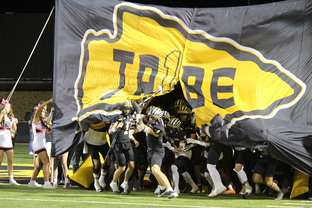 Ready to rumble--The Indian football team enters the last preseason game versus Hereford on Oct. 4. The Indians would defeat the Whitefaces by by 32 to keep their record perfect.