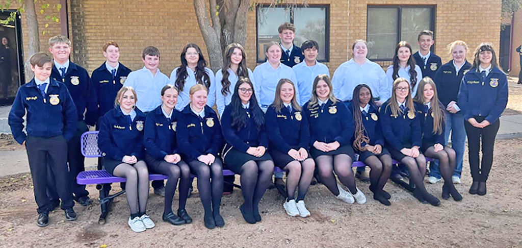 District LDE competitors--
FFA teams competed at the Mesa District competition on Nov. 11. Six teams advanced to the area competition tomorrow in Ira.