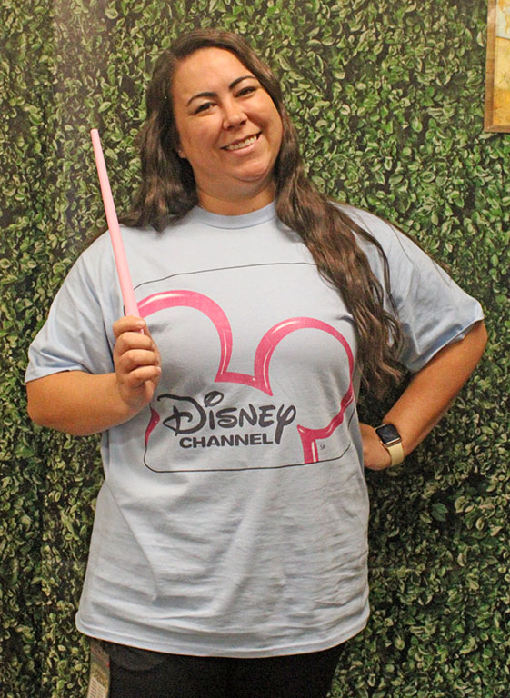 Be our guest--Social studies teacher Valerie Villalva dresses for Disney Channel Thursday on Sept. 11.